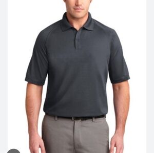 NWOT Mens Port Authority Dark Gray Polo Shirt Dry Zone Sz. XL